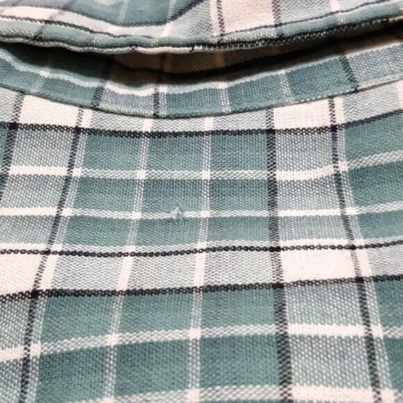MEN'S EDDIE BAUER CASUAL BUTTON DOWN SHIRT GREEN PLAID SIZE L REGULAR - Picture 5 of 6